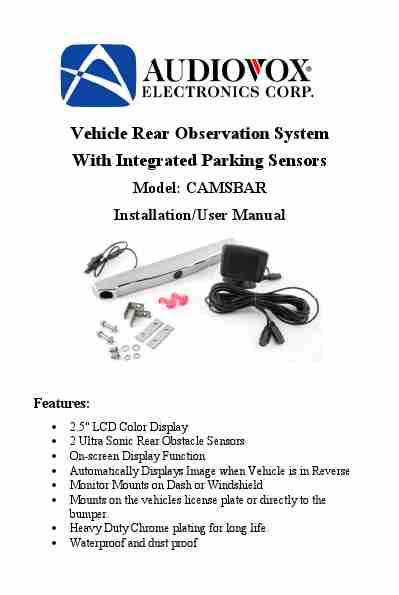 Audiovox Automobile Electronics CAMSBAR-page_pdf